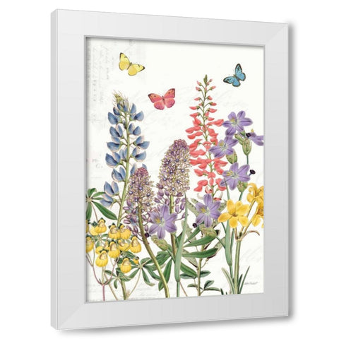 Easter Garden VI White Modern Wood Framed Art Print by Pertiet, Katie