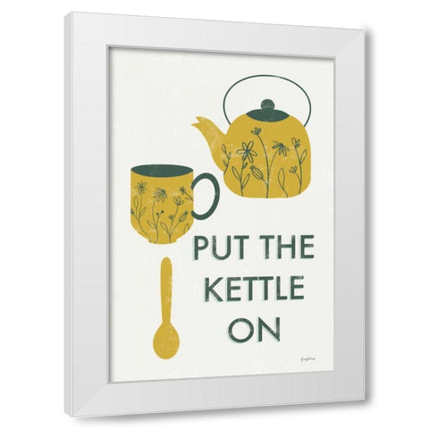 Retro Kitchen Coffee IV White Modern Wood Framed Art Print by Thorns, Becky
