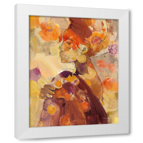 Celebrate Beauty II White Modern Wood Framed Art Print by Hristova, Albena