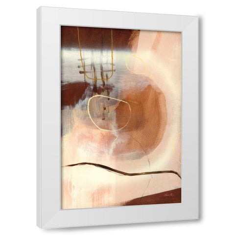 Sticks and Stones White Modern Wood Framed Art Print by Horn, Laura