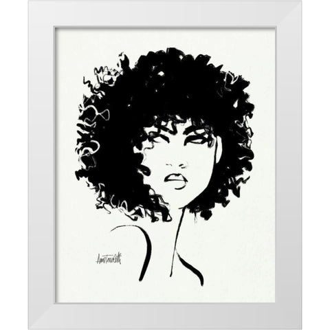 Brush Portrait X White Modern Wood Framed Art Print by Tavoletti, Anne