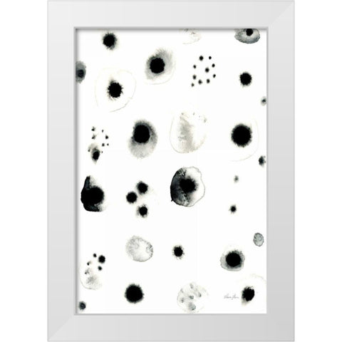 Delicate White Modern Wood Framed Art Print by Horn, Laura