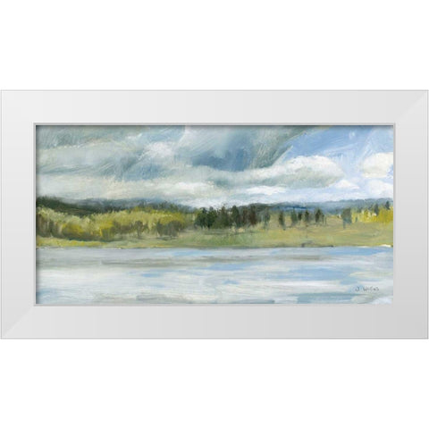 Interior Lake I White Modern Wood Framed Art Print by Wiens, James