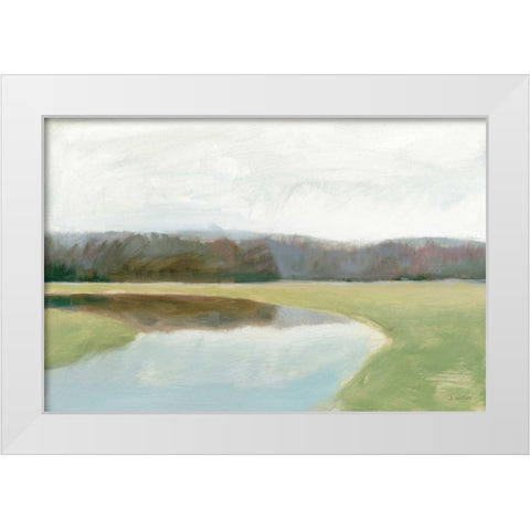Interior Lake II White Modern Wood Framed Art Print by Wiens, James