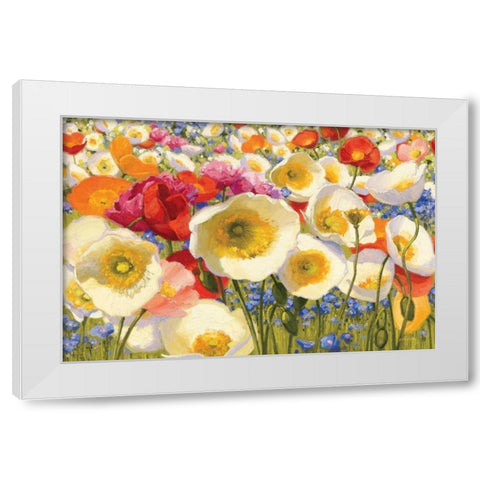 Sunny Abundance White Modern Wood Framed Art Print by Novak, Shirley