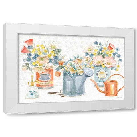 Gardenscape I White Modern Wood Framed Art Print by Grove, Beth