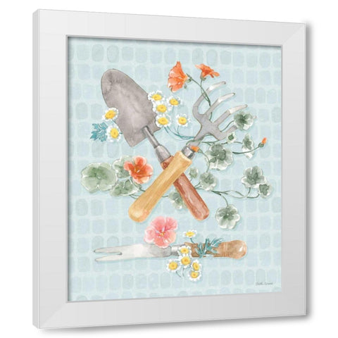 Gardenscape XIII White Modern Wood Framed Art Print by Grove, Beth