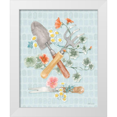 Gardenscape XIII White Modern Wood Framed Art Print by Grove, Beth