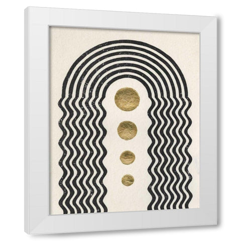 Good Vibrations I White Modern Wood Framed Art Print by Hershey, Moira