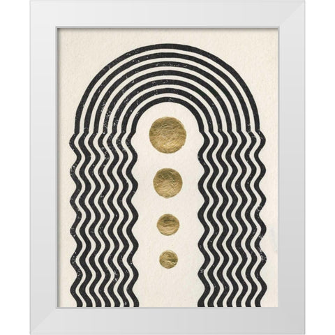 Good Vibrations I White Modern Wood Framed Art Print by Hershey, Moira