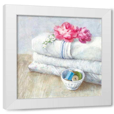 Laundry Day IV White Modern Wood Framed Art Print by Nai, Danhui