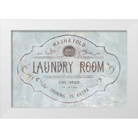 Laundry Day VIII White Modern Wood Framed Art Print by Nai, Danhui