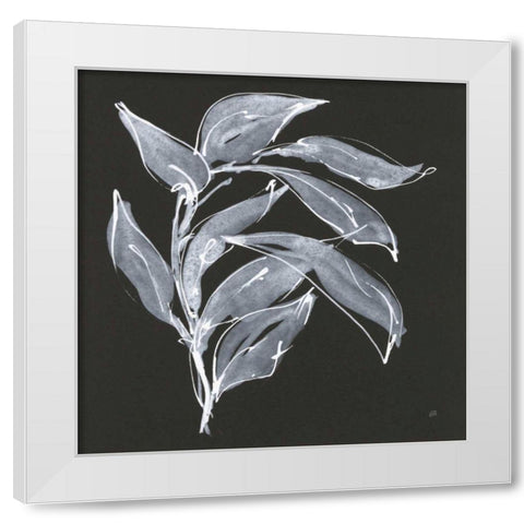 Branch I White Modern Wood Framed Art Print by Paschke, Chris