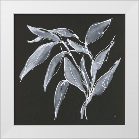 Branch II White Modern Wood Framed Art Print by Paschke, Chris