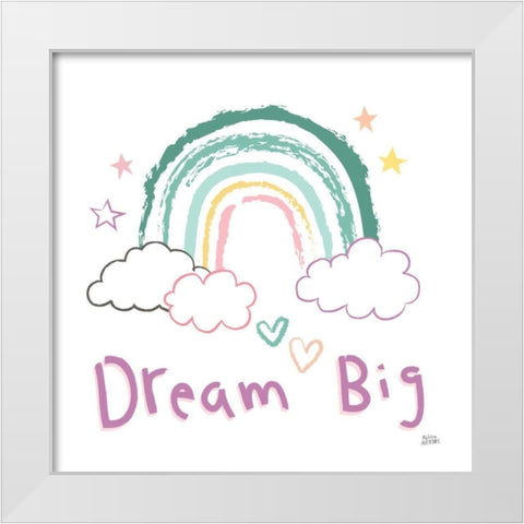 Rainbow Dream VII White Modern Wood Framed Art Print by Averinos, Melissa