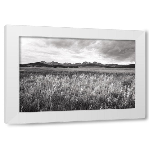 Sawtooth Mountains Idaho II BW White Modern Wood Framed Art Print by Majchrowicz, Alan