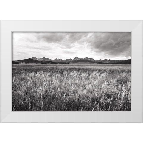 Sawtooth Mountains Idaho II BW White Modern Wood Framed Art Print by Majchrowicz, Alan