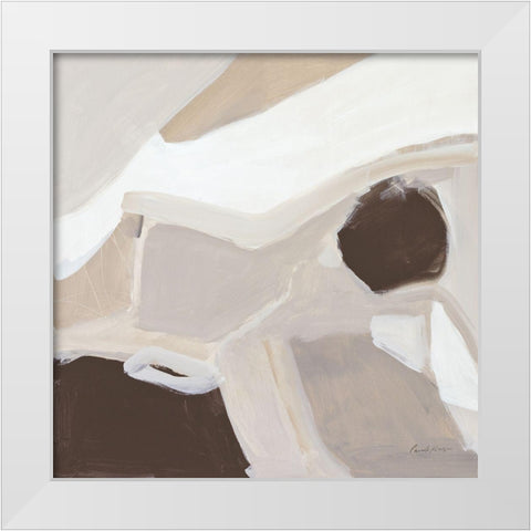 Graze Warm White Modern Wood Framed Art Print by Munger, Pamela