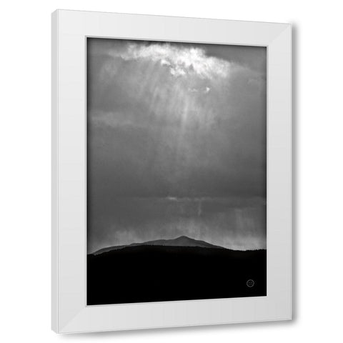 Perspective White Modern Wood Framed Art Print by Larson, Nathan