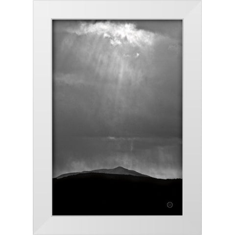 Perspective White Modern Wood Framed Art Print by Larson, Nathan