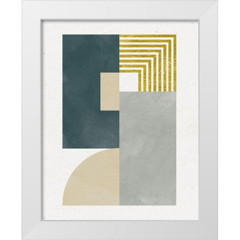 Deco Glam II White Modern Wood Framed Art Print by Hershey, Moira