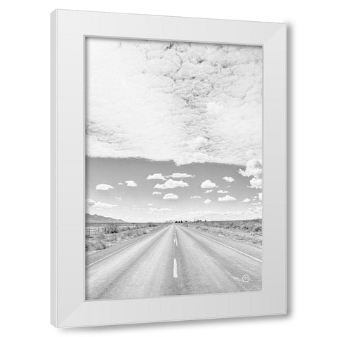 Tres Hermanas Clouds White Modern Wood Framed Art Print by Larson, Nathan
