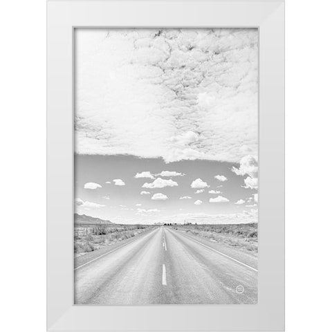 Tres Hermanas Clouds White Modern Wood Framed Art Print by Larson, Nathan