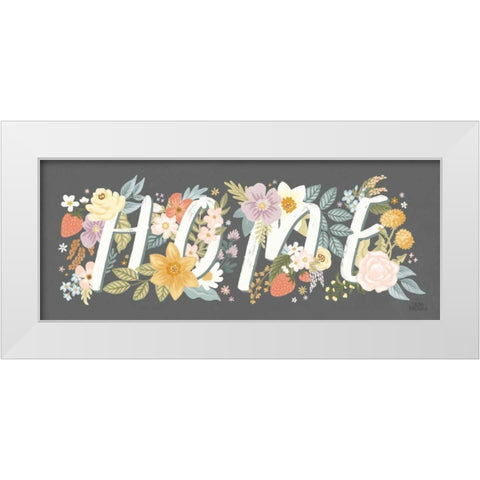 Spring Garden VIII White Modern Wood Framed Art Print by Marshall, Laura