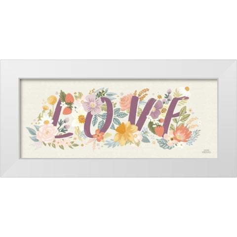 Spring Garden IX White Modern Wood Framed Art Print by Marshall, Laura