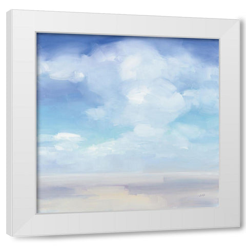 Beach Sky White Modern Wood Framed Art Print by Purinton, Julia
