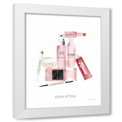 Inner Beauty IV White Modern Wood Framed Art Print by Charro, Mercedes Lopez