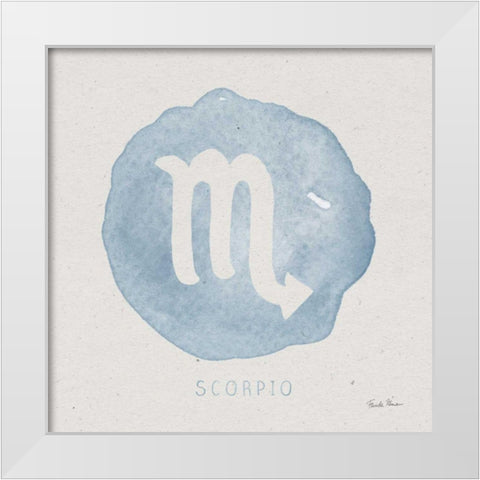 Mystic Zodiac VIII White Modern Wood Framed Art Print by Zaman, Farida