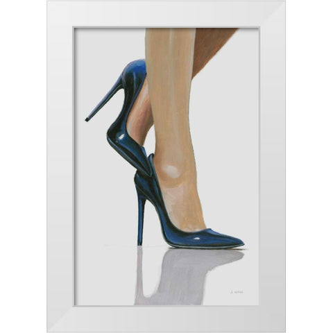 Devine II White Modern Wood Framed Art Print by Wiens, James