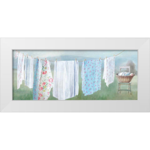 Laundry Day IX White Modern Wood Framed Art Print by Nai, Danhui