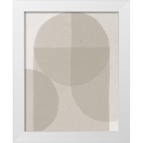 Soft Rain II White Modern Wood Framed Art Print by Hershey, Moira