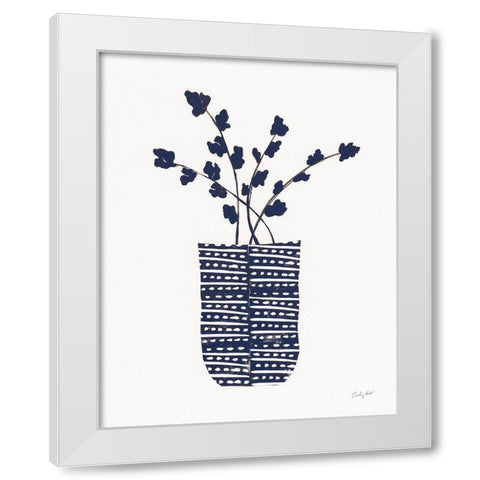 Shadow Vessel I Navy White Modern Wood Framed Art Print by Prahl, Courtney