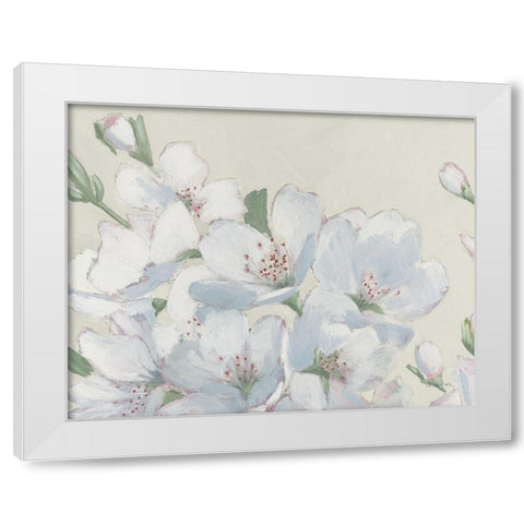 Spring Apple Blossoms Neutral White Modern Wood Framed Art Print by Wiens, James
