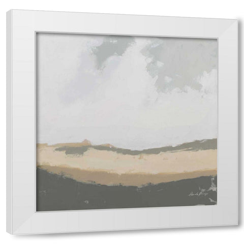 Hills Beyond Hills Neutral White Modern Wood Framed Art Print by Munger, Pamela