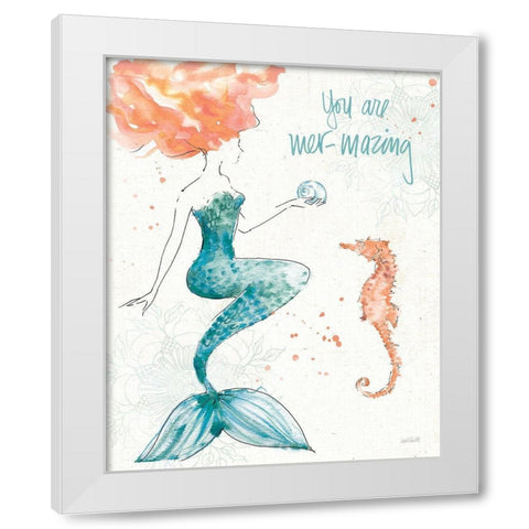 Sea Sirens I White Modern Wood Framed Art Print by Tavoletti, Anne