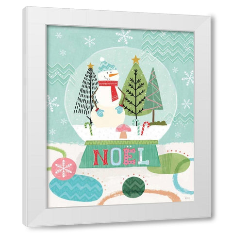 Holiday Love I White Modern Wood Framed Art Print by Charron, Veronique