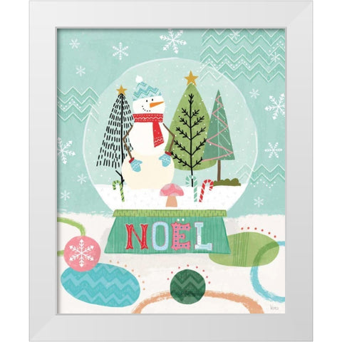 Holiday Love I White Modern Wood Framed Art Print by Charron, Veronique