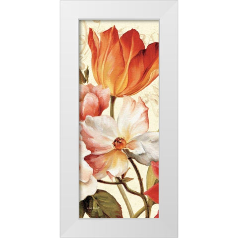 Poesie Florale Panel I White Modern Wood Framed Art Print by Audit, Lisa