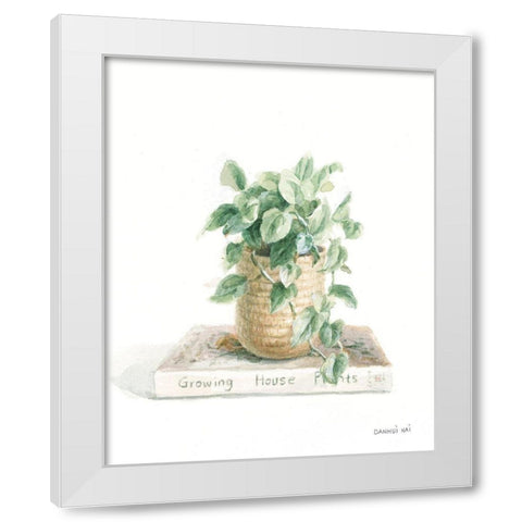 Grown at Home II White Modern Wood Framed Art Print by Nai, Danhui