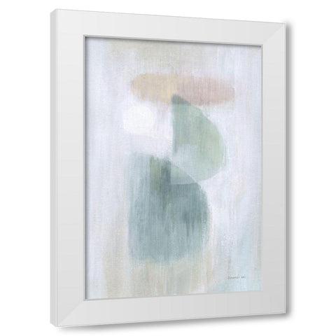 Obscurity II White Modern Wood Framed Art Print by Nai, Danhui