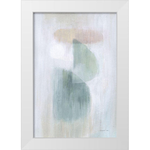 Obscurity II White Modern Wood Framed Art Print by Nai, Danhui