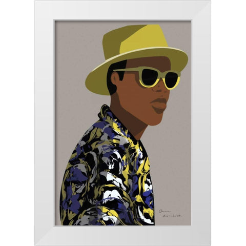 So Cool I White Modern Wood Framed Art Print by Escalante, Omar