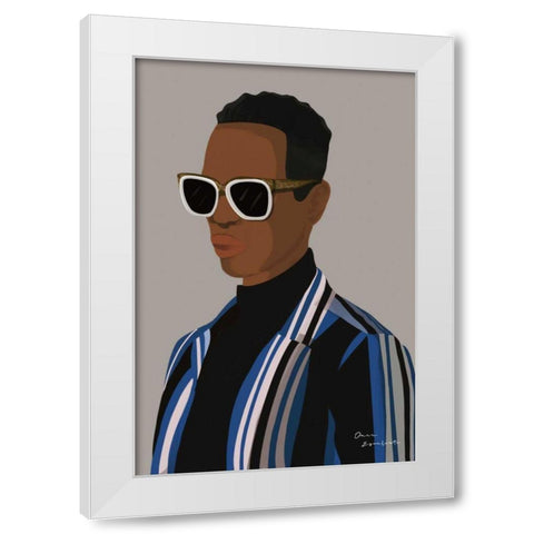 So Cool II White Modern Wood Framed Art Print by Escalante, Omar