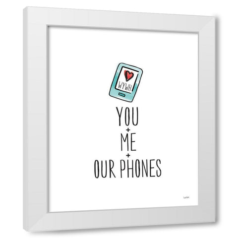 Valentines XI WYWH White Modern Wood Framed Art Print by York, Leah