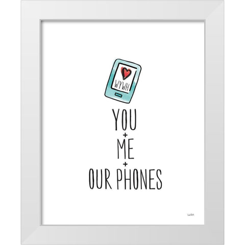 Valentines XI WYWH White Modern Wood Framed Art Print by York, Leah