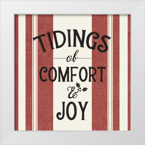 Heartland Holiday III White Modern Wood Framed Art Print by Wild Apple Portfolio